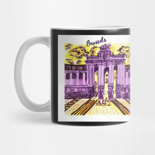 Yellow - Purple Brussels Mug